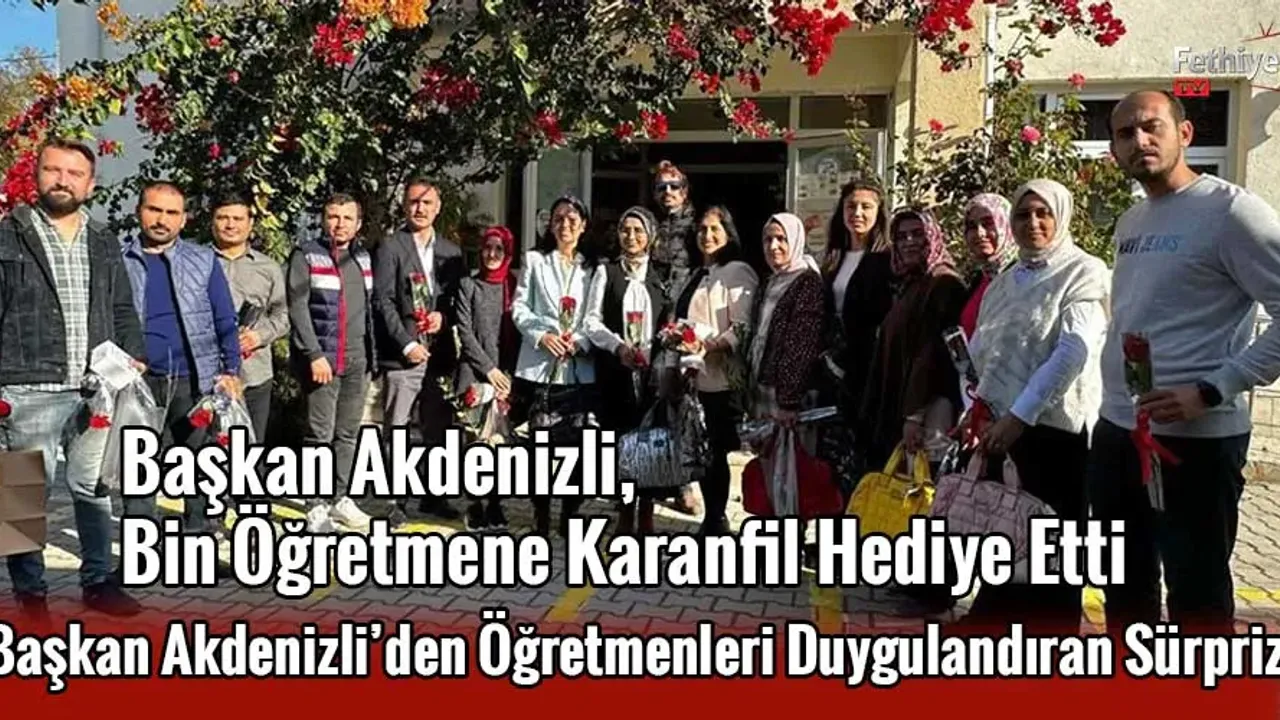 İlçe Milli Eğitim Müdürü Ve Öğretmenler, Başkan Akdenizli’ye Teşekkür Etti