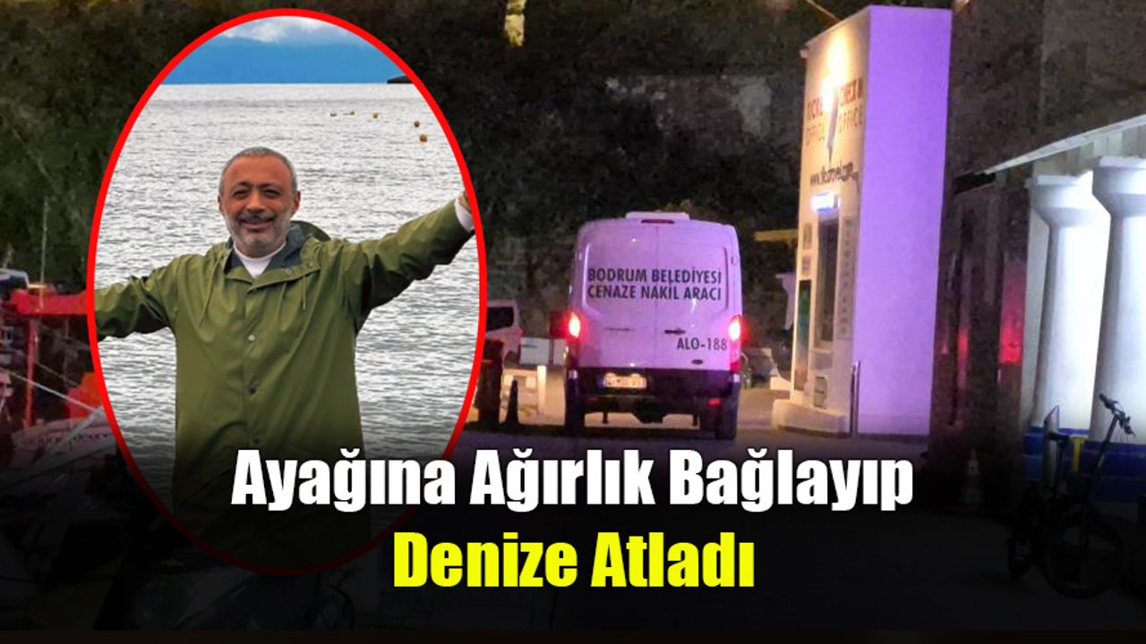 Ayağına Ağırlık Bağlayıp Denize Atladı