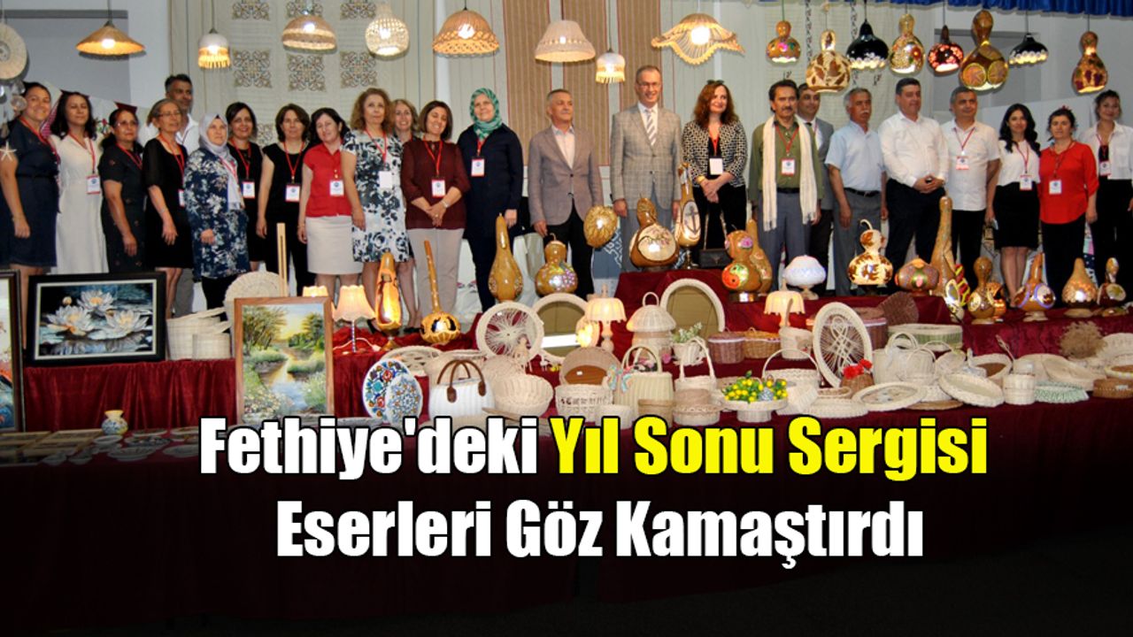 Fethiye'deki Yıl Sonu Sergisi Eserleri Göz Kamaştırdı