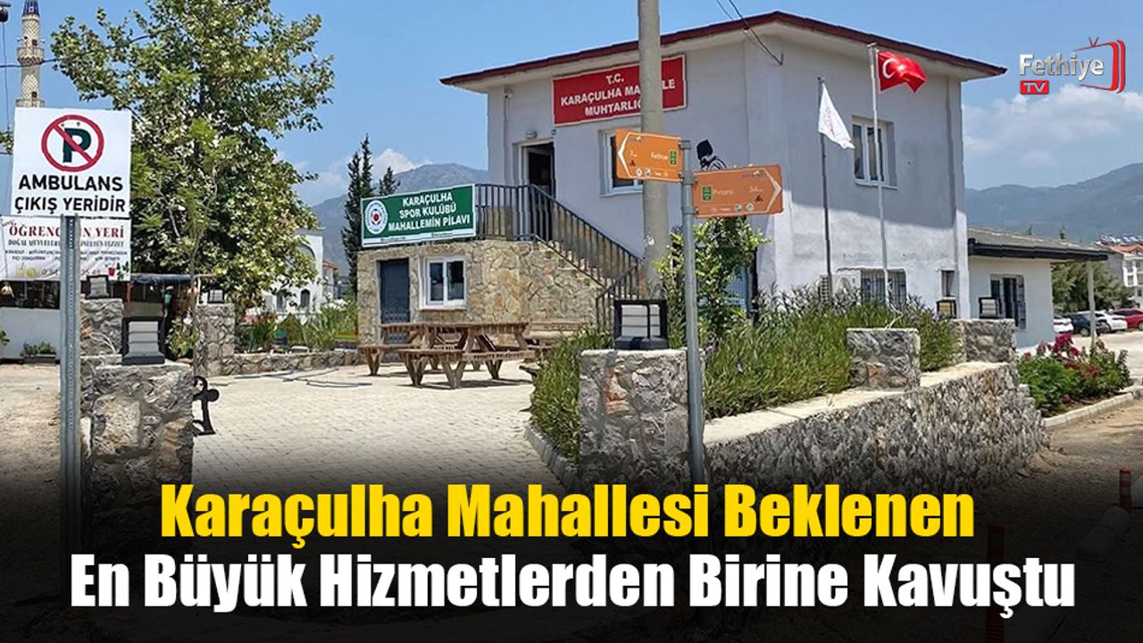 Karaçulha Mahallesi Beklenen En Büyük Hizmetlerden Birine Kavuştu