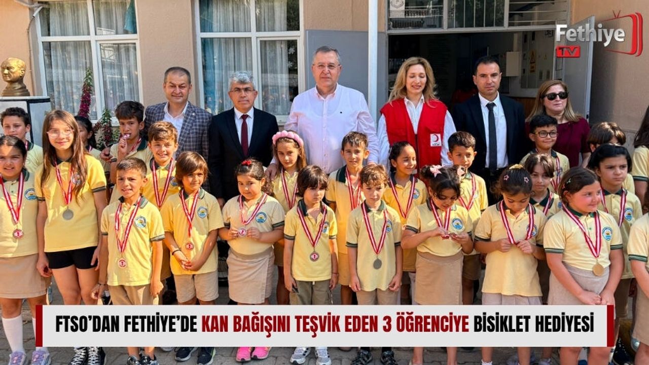 FTSO’dan Fethiye’de Kan Bağışını Teşvik Eden 3 Öğrenciye Bis