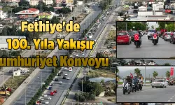 Fethiye'de 100. Yıla Yakışır Cumhuriyet Konvoyu