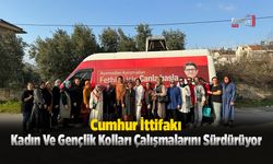 Cumhur İttifakı Kadın Ve Gençlik Kolları Kapı Kapı Dolaşıyor