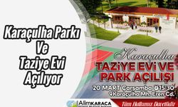 Karaçulha Parkı Ve Taziye Evi Açılıyor