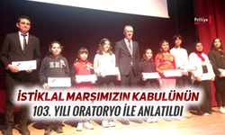 İstiklal Marşımızın kabulünün 103. Yılı Oratoryo ile Anlatıldı