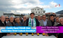 Çamköy Kapalı Etkinlik Alanı Temel Atma Töreni Coşkuyla Gerçekleşti
