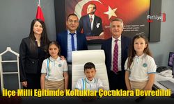 İlçe Milli Eğitimde Koltuklar Çocuklara Devredildi