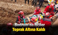 Bodrum'da İşçiler Toprak Altına Kaldı