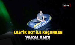 Lastik Bot İle Kaçarken Yakalandı