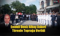 Emekli Deniz Albay Askeri Törenle Toprağa Verildi