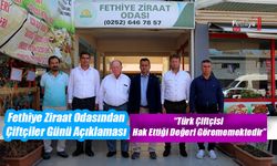 Fethiye Ziraat Odasından Çiftçiler Günü Açıklaması