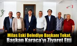 Milas Eski Belediye Başkanı Tokat, Başkan Karaca’yı Ziyaret Etti