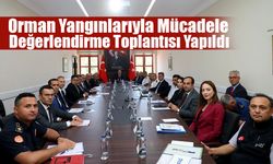 Orman Yangınlarıyla Mücadele Değerlendirme Toplantısı Yapıldı