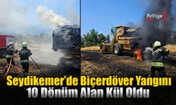 Seydikemer’de Biçerdöver Yangını