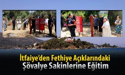 İtfaiye’den Fethiye Açıklarındaki Şövalye Sakinlerine Eğitim