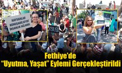 Fethiye’de “Uyutma, Yaşat” Eylemi Gerçekleştirildi