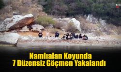 Marmaris Namlıalan Koyunda 7 Düzensiz Göçmen Yakalandı