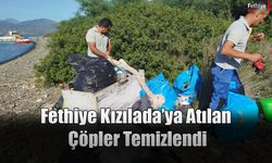 Fethiye Kızılada’ya Atılan Çöpler Temizlendi