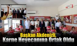 Başkan Akdenizli, Karne Heyecanına Ortak Oldu