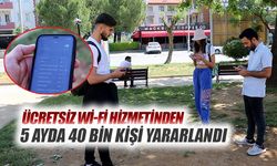 Ücretsiz Wi-Fi Hizmetinden 5 Ayda 40 Bin Kişi Yararlandı