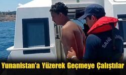 Yunanistan’a Yüzerek Geçmeye Çalıştılar