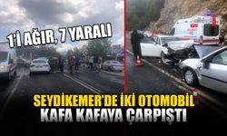 Seydikemer’de İki Otomobil Kafa Kafaya Çarpıştı: 7 Yaralı