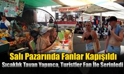 Sıcaklık Tavan Yapınca, Turistler Fan İle Serinledi