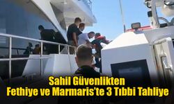 Sahil Güvenlikten Fethiye ve Marmaris’te 3 Tıbbi Tahliye