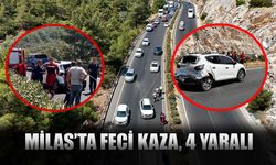 Milas'ta Feci Kaza: 4 Yaralı