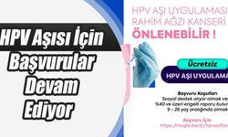 HPV Aşısı İçin Başvurular Devam Ediyor