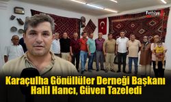 Karaçulha Gönüllüler Derneği Başkanı Halil Hancı, Güven Tazeledi