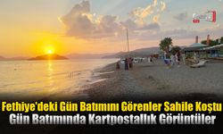 Fethiye'de Gün Batımında Kartpostallık Görüntüler