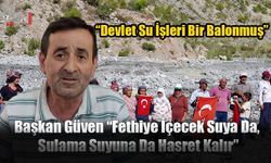 Fethiye ve Seydikemer Arasında Yaşanan Su Sorunu Büyüyor