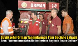 Büyükşehir Orman Yangınlarında Tüm Gücüyle Sahada