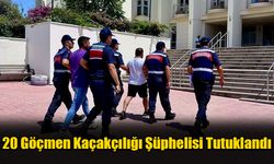 20 Göçmen Kaçakçılığı Şüphelisi Tutuklandı