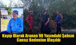 Kayıp Olarak Aranan 90 Yaşındaki Şahsın Cansız Bedenine Ulaşıldı