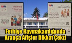 Fethiye Kaymakamlığında Arapça Afişler Dikkat Çekti