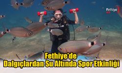 Fethiye'de Dalgıçlardan Su Altında Spor Etkinliği