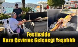 Festivalde Kuzu Çevirme Geleneği Yaşatıldı