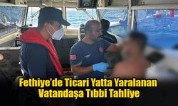 Fethiye’de Ticari Yatta Yaralanan Vatandaşa Tıbbi Tahliye