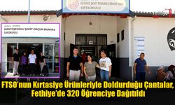 FTSO’nun Kırtasiye Ürünleriyle Doldurduğu Çantalar, Fethiye’de 320 Öğrenciye Dağıtıldı