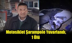 Motosiklet Şarampole Yuvarlandı, 1 Ölü