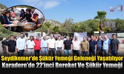 Seydikemer'de Şükür Yemeği Geleneği Yaşatılıyor