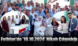 Fethiye'de '10.10.2024' Nikah Çılgınlığı