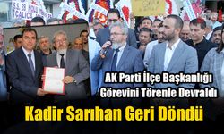 AK Parti İlçe Başkanlığı Görevini Törenle Devraldı