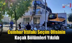 Cumhur İttifakı Seçim Ofisinin Kaçak Bölümleri Yıkıldı