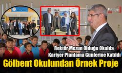 Rektör, Mezun Olduğu Okulda Kariyer Planlama Günlerine Katıldı