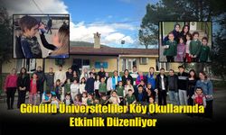 Gönüllü Üniversiteliler Köy Okullarında Etkinlik Düzenliyor