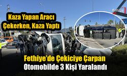 Fethiye’de Çekiciye Çarpan Otomobilde 3 Kişi Yaralandı