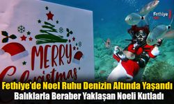 Fethiye’de Noel Ruhu Denizin Altında Yaşandı